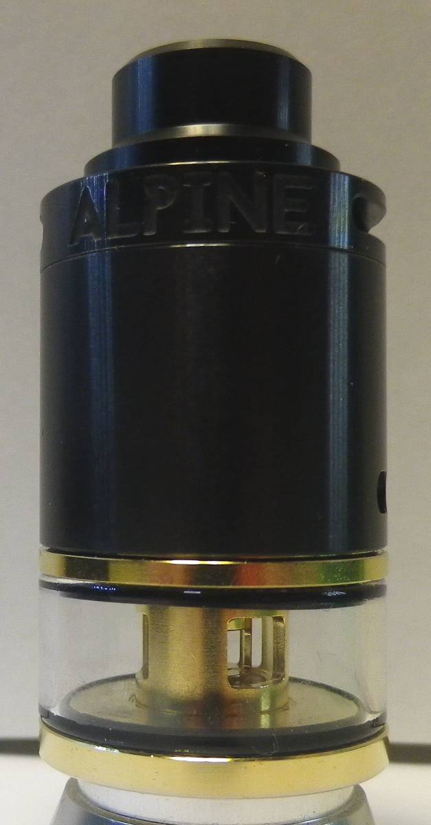 VAPE ALPINE RTDA アトマイザー BLACK+GOLD 新品　BOX_画像2