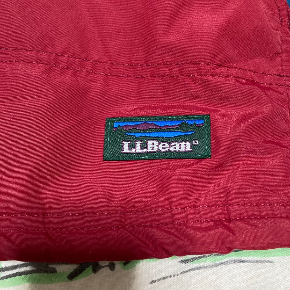 90s USA製 L.L.Bean エルエルビーン ヴィンテージ アノラックパーカ 中綿入り チロリアンテープ マルチカラー
