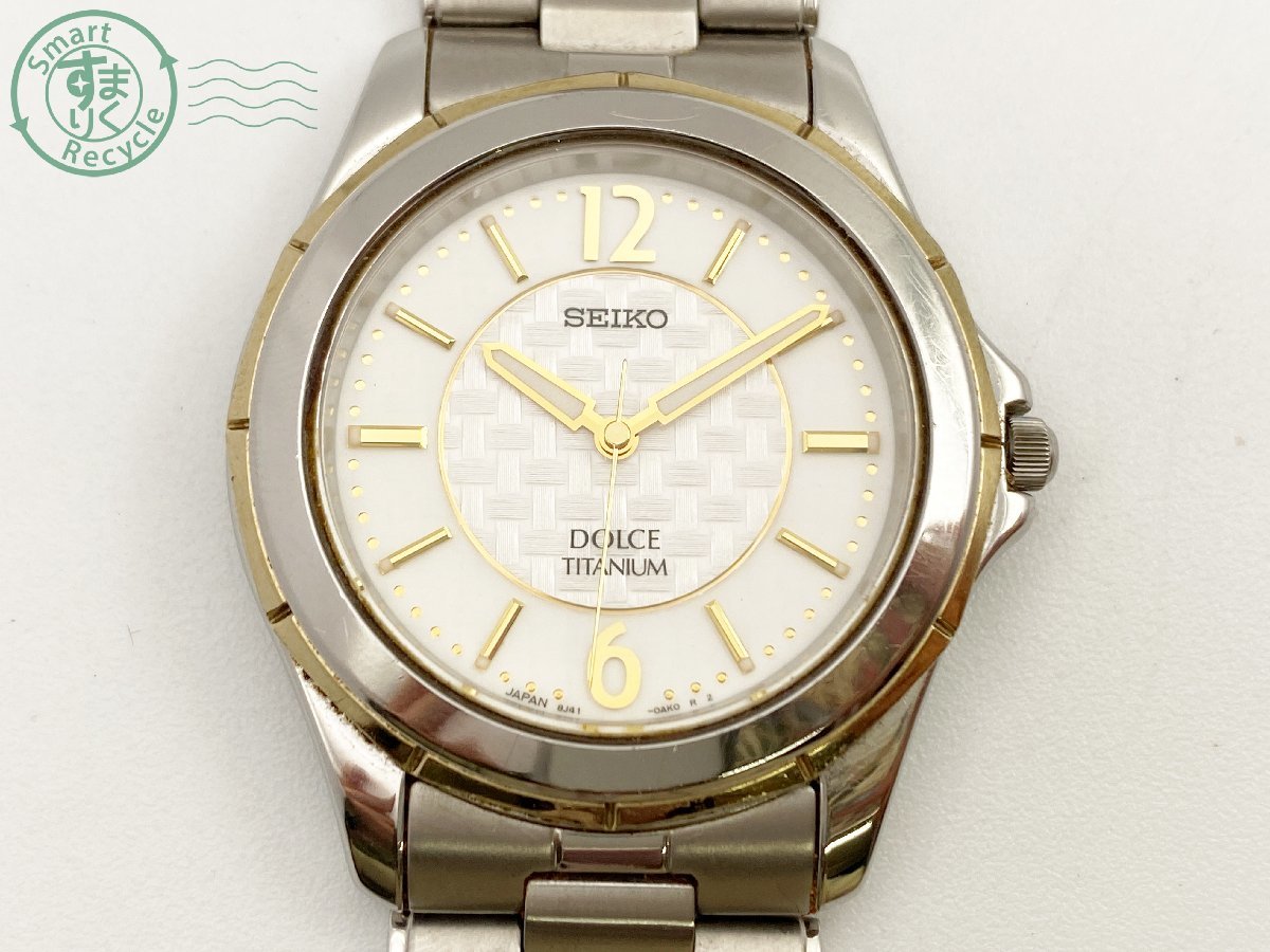 SEIKO DOLCE クォーツアイボリー 11420021 ▽ SEIKO セイコー DOLCE ドルチェ 8J41-0AG0 メンズ