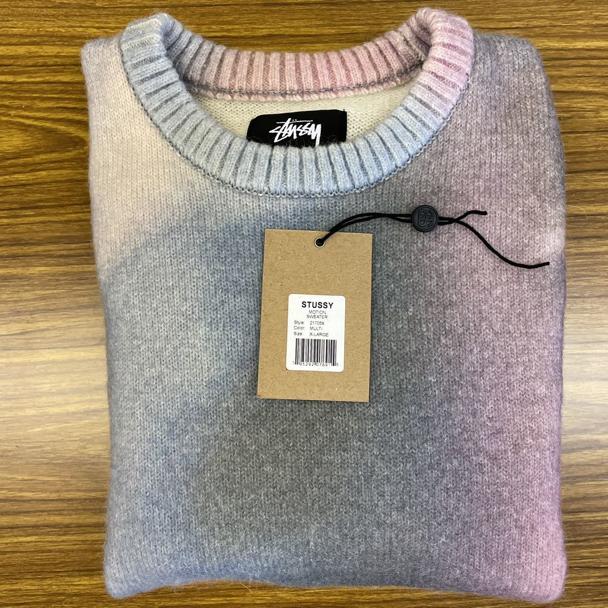 完売品 美品 STUSSY ステューシー MOTION SWEATER XL ニットセーター