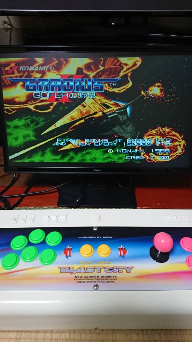  Konami arcade основа glati незначительный Ⅱ GOFER. .. оригинальная коробка руководство пользователя instrument иметь KONAMI GRADIUSⅡglati незначительный 2