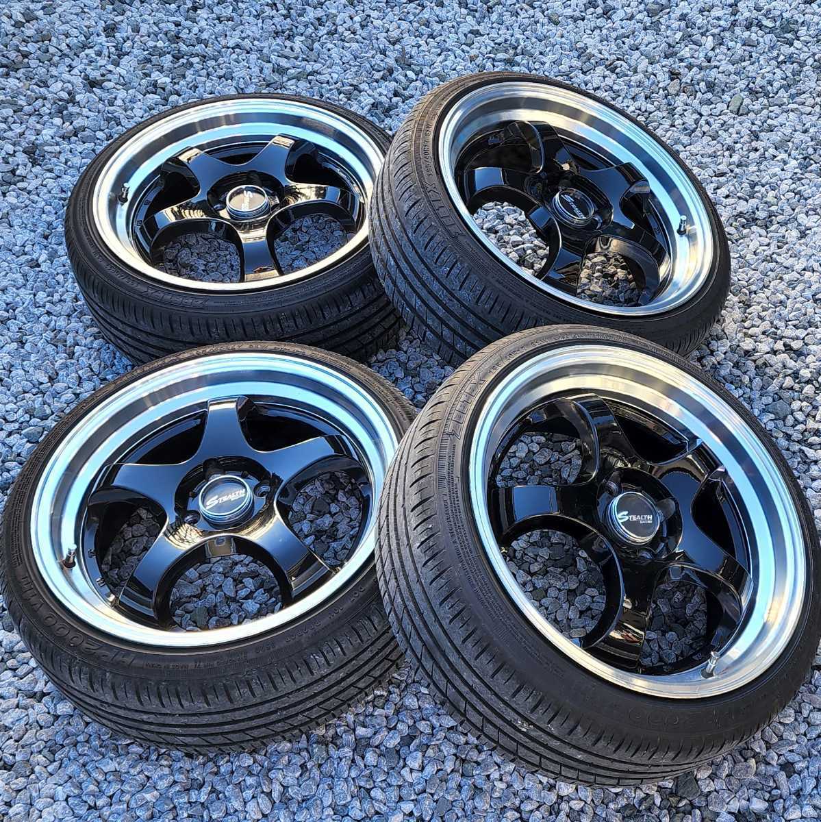ステルスレーシング 17インチ 7.5J フィット ヴィッツ コンパクトカー