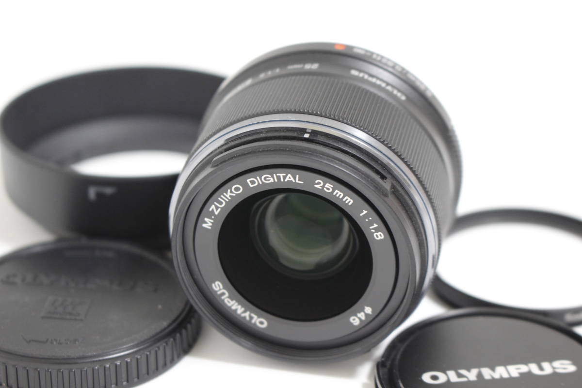 美品◇OLYMPUS オリンパス M.ZUIKO DIGITAL 25mm F1.8◇ブラック♪‐11