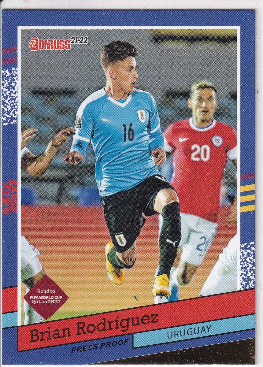 2021-22PANINI　DONRUSS　No.6　BRIAN RODRIGUEZ　パラレルカード　ブリアン・ロドリゲス　ウルグアイ代表_画像1