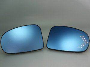 【GARUDA /BLLED MIRROR】14連LEDウインカー 1000Rブルーワイドミラー(BTO-15)★TOYOTA アクア NHP10 (H23/12～)_※参考画像（車種により形状は異なります）