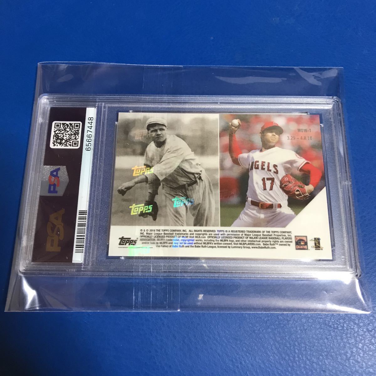 psa10 topps now 2018 大谷翔平 ベーブルース MOW−1 新品 www.laessa.fr