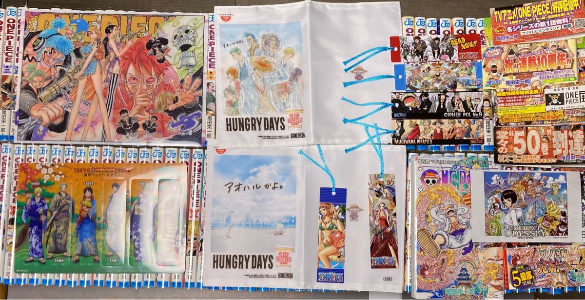 ワンピース ONE PIECE 全1〜104巻 最新巻 +1冊 1部初版本あり 消毒済