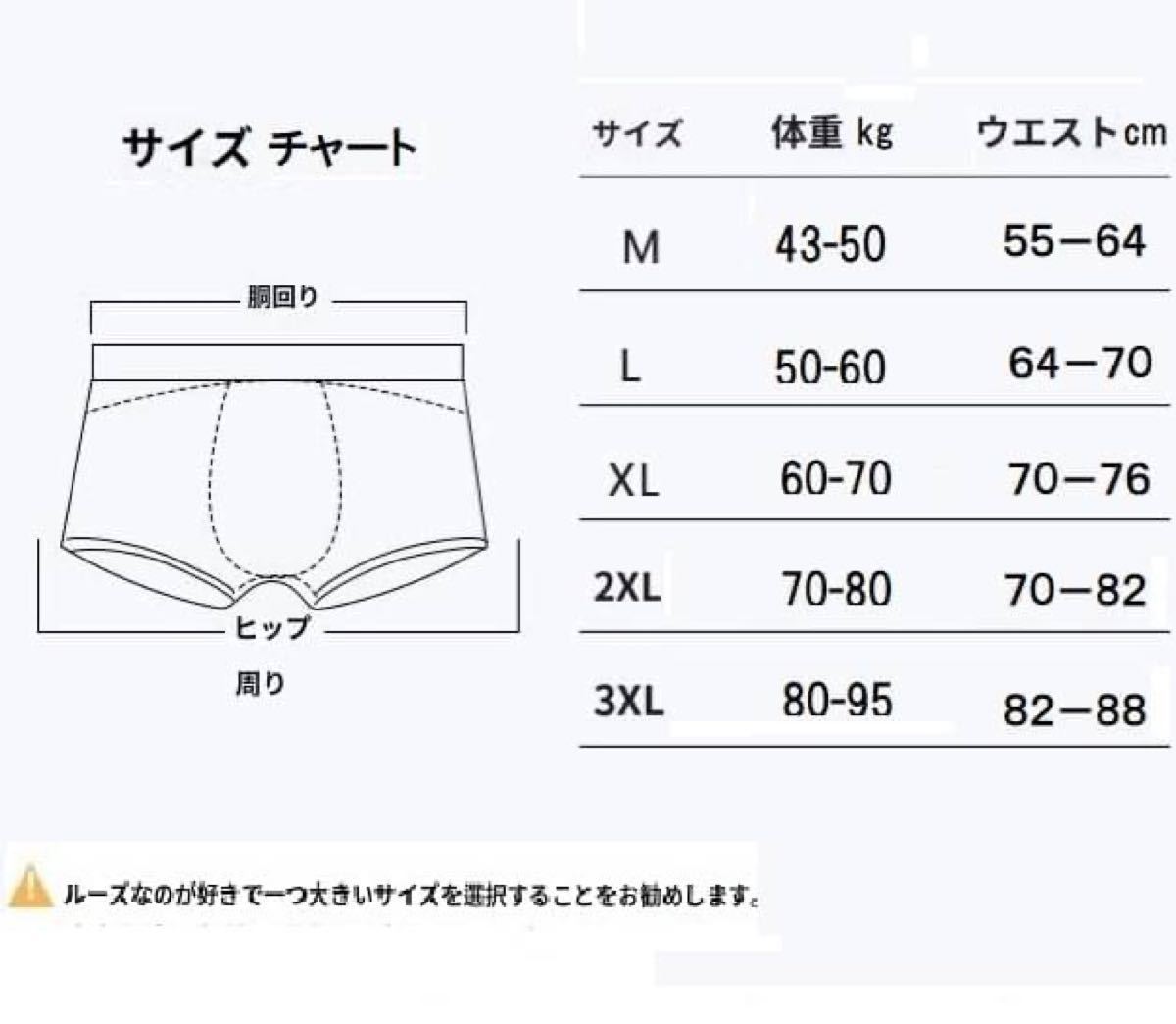 メンズ下着 ワンランク上 プレゼントにも ボクサーパンツ 4枚セット XXXLサイズ