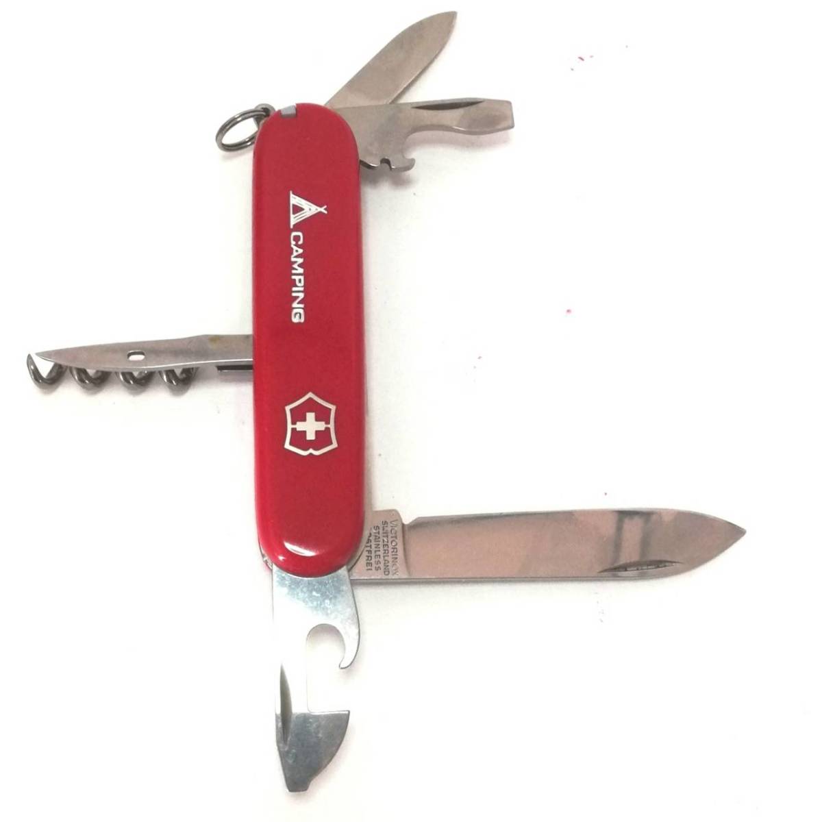 W11200 マルチツール VICTORINOX ビクトリノックス キャンプ用品 アウトドア 赤 スイス アーミーナイフ 栓抜き ナイフ 缶切り USEDの画像4