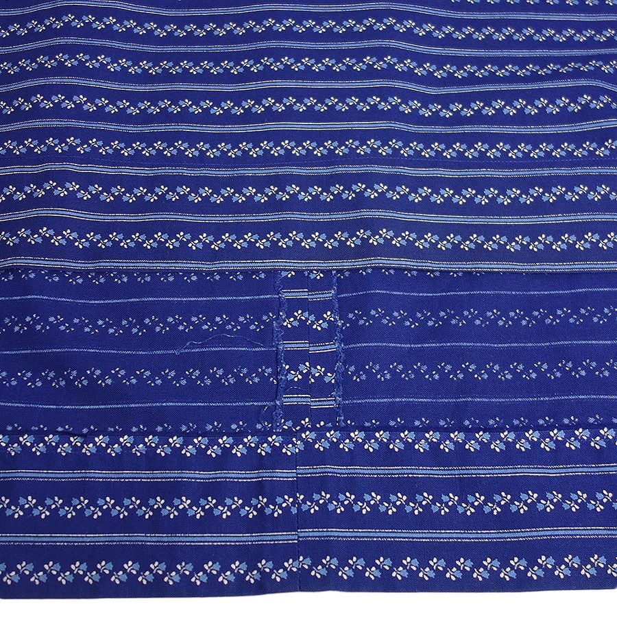 小花柄 チロル カントリー スカート ハンドメイド レディース w70.5cm 民族衣装 古着 青色系_画像5