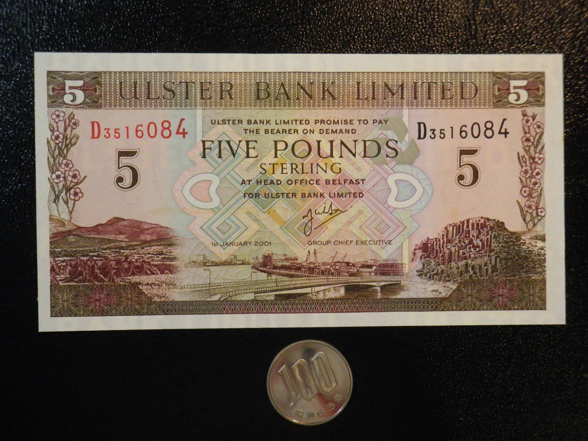 北アイルランド 2001年 5 ポンド 未使用 p-335 _画像1
