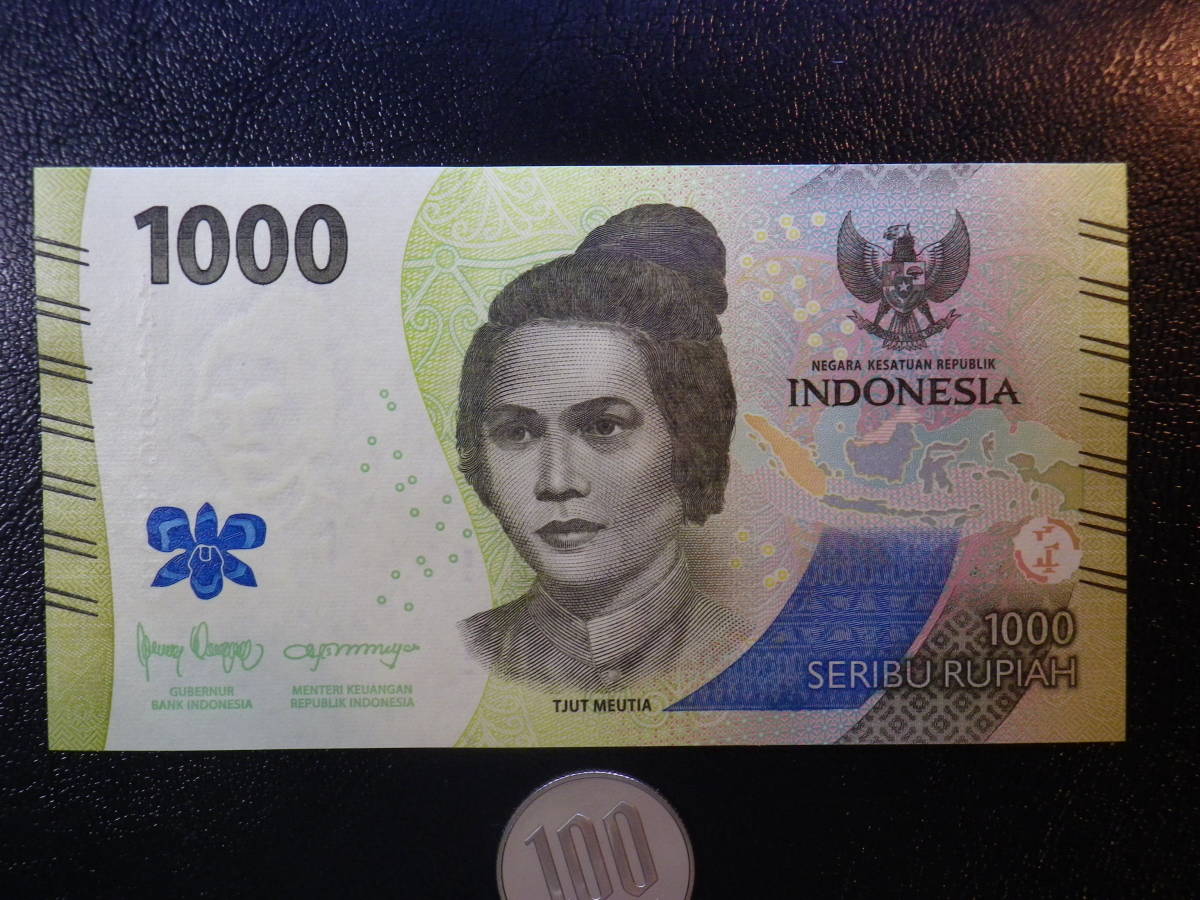インドネシア 2022年 ”AAA券”1000rupiah 未使用_画像3