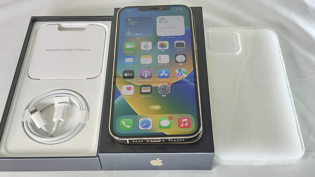 極美品・保証残有り】(香港版 Dual SIM) iPhone 12 Pro Max 256GB ゴールド SIMフリー シャッター音無し おまけあり！ 