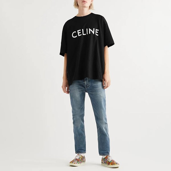 CELINE（セリーヌ） ルーズ Tシャツ ユニセックス 色 ブラック サイズ