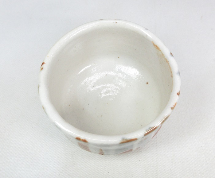 F0356】茶道具 鶴山窯 出口栄二 志野茶碗 共箱 大本教 即決 送料 F0356】茶道具 鶴山窯 出口栄二 志野茶碗 共箱 大本教 即決 送料