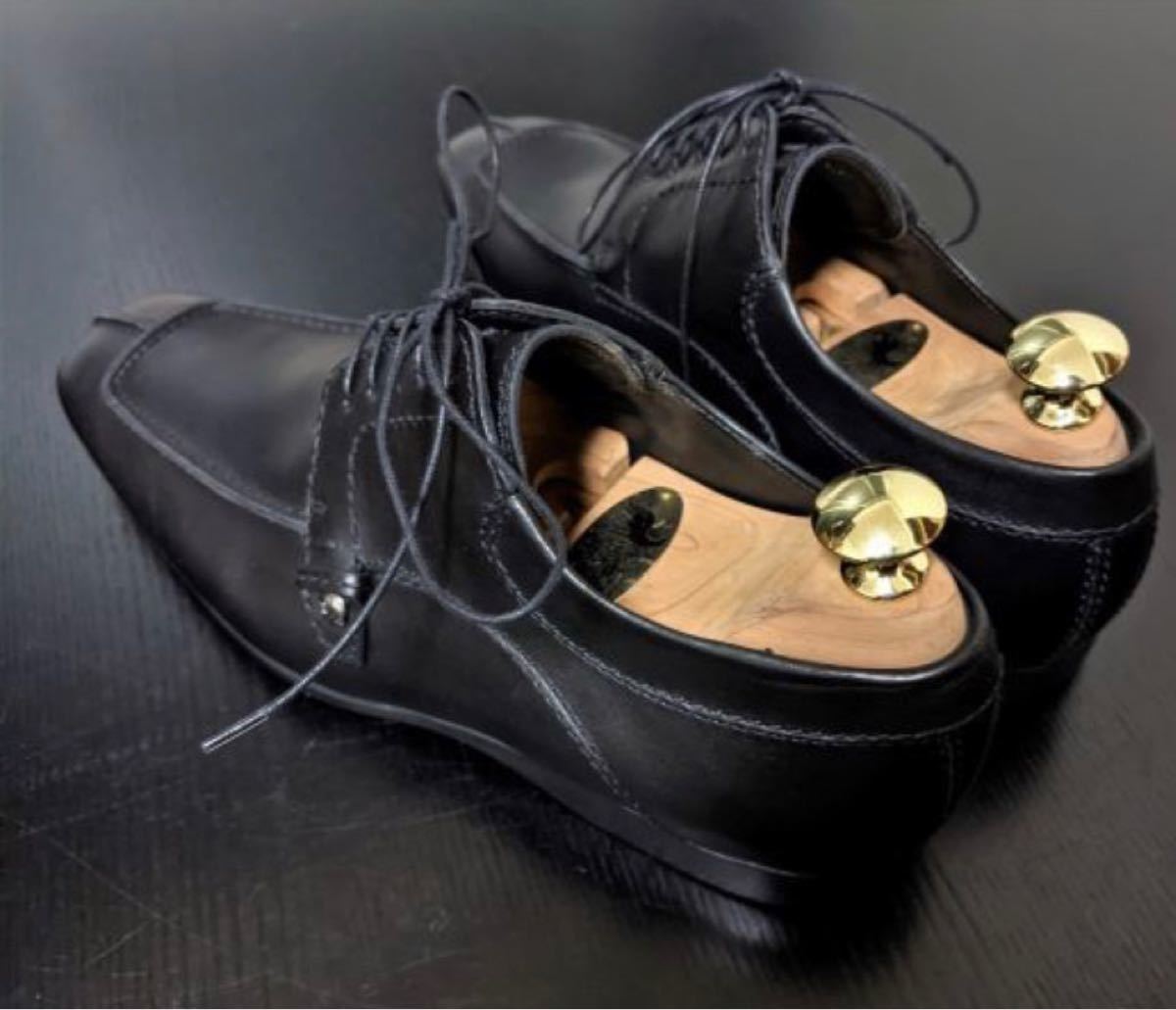 未使用品 LOUIS VUITTON黒 ソフトドレスシューズ 箱付値下げ無し