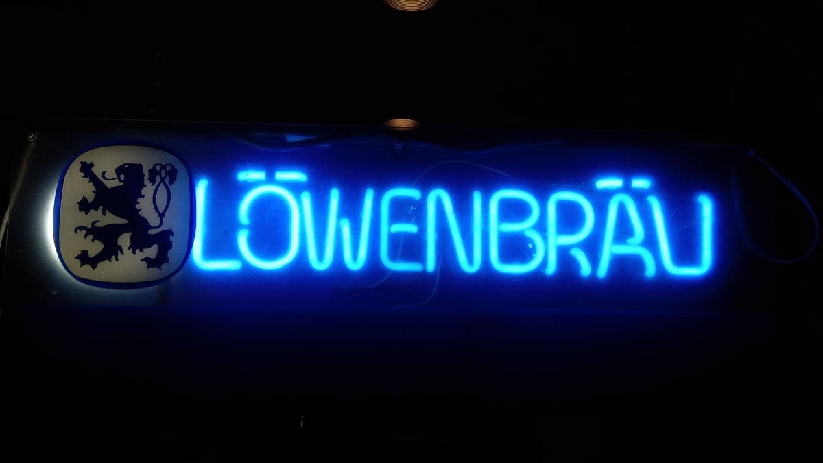 SPACE ART スペースアート LOWENBRAU レーベンブロイ ネオン管 ...