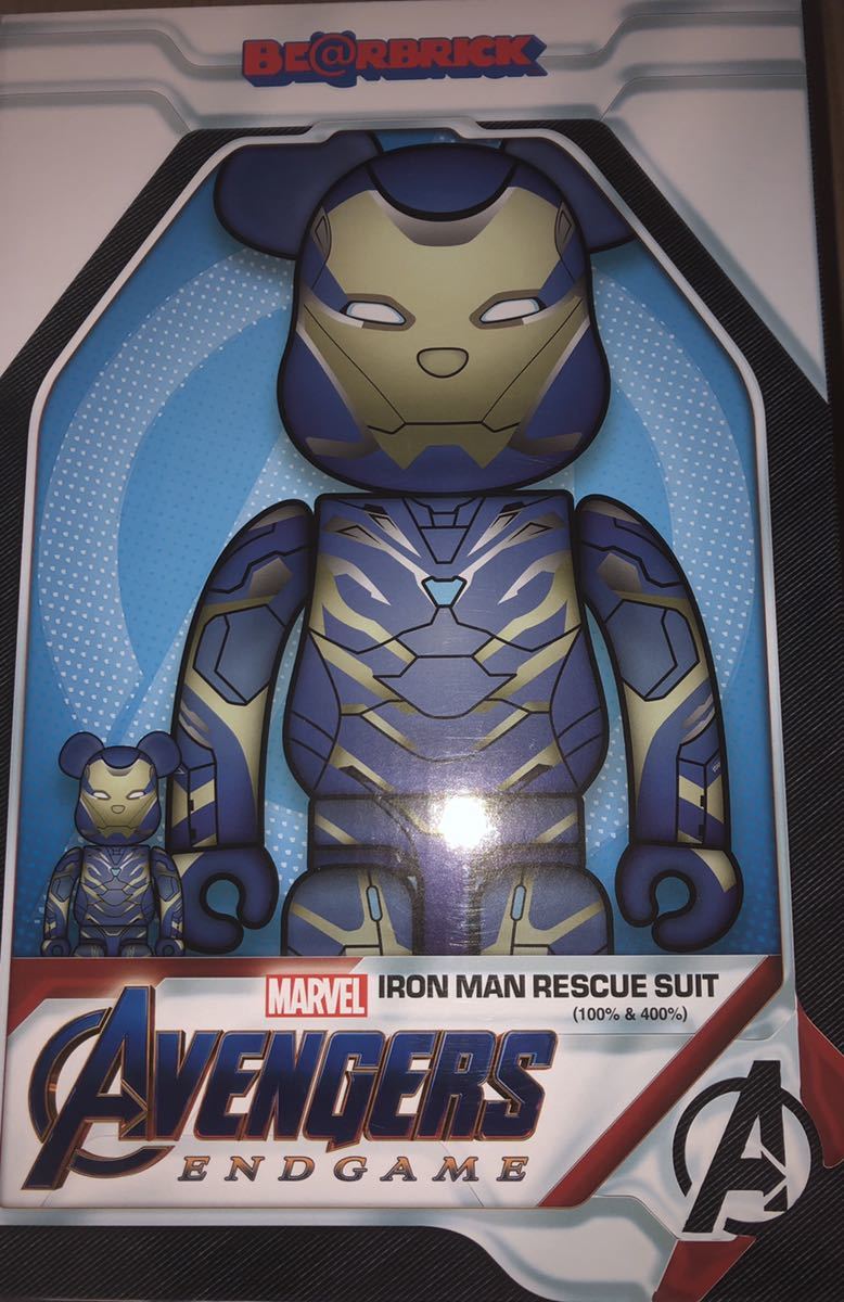 最大の割引 即決 BE@RBRICK IRON MAN RESCUE SUIT 400% 100% ベア ...