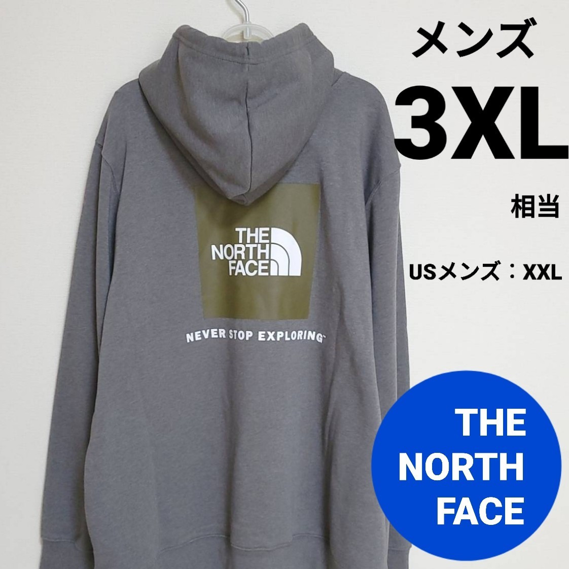 THE NORTH FACE ノースフェイス ボックスロゴ パーカー 3XL相当