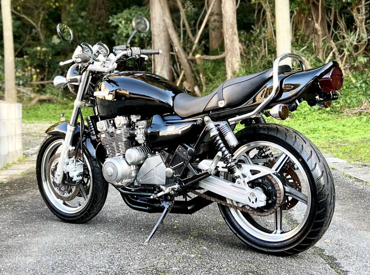 ☆旧車☆Kawasaki☆ゼファー400☆C4☆ブラック爆発仕様☆実 ☆旧車☆Kawasaki☆ゼファー400☆C4☆ブラック爆発仕様☆実