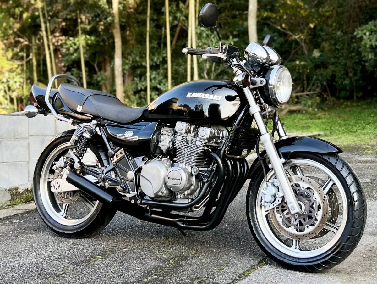 ☆旧車☆Kawasaki☆ゼファー400☆C4☆ブラック爆発仕様☆実 ☆旧車☆Kawasaki☆ゼファー400☆C4☆ブラック爆発仕様☆実