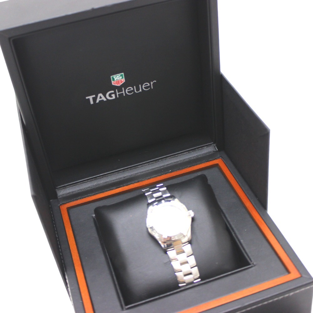 TAG HEUER TAG Heuer WAF1415 Aquaracer 10P diamond quarts wristwatch SS silver lady's [ used ]