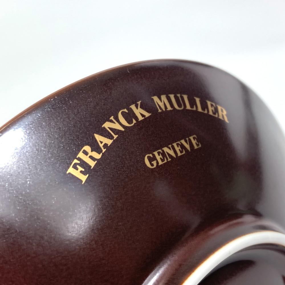 FRANCK MULLER フランクミュラー クレイジーアワーズ 2枚セット お皿 陶器 ホワイト×ブラウン ユニセックス【中古】未使用_画像6