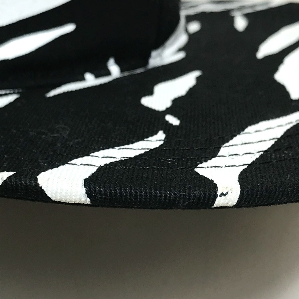 VERSUS VERSACEveru suspension Versace lion Zebra total pattern hat cap cotton black × white unisex [ used ]