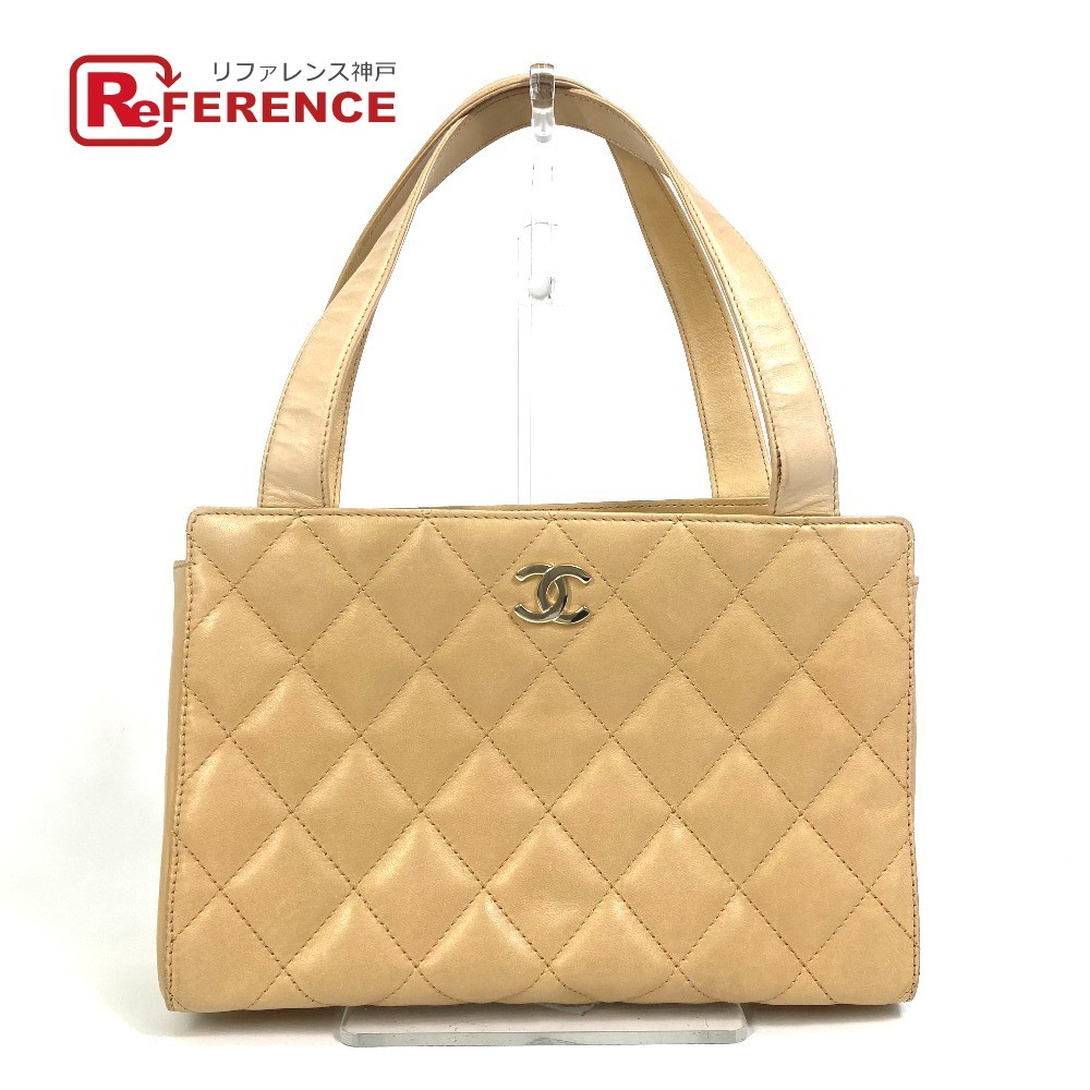 華麗 CHANEL シャネル レディース【中古】 ベージュ カーフスキン