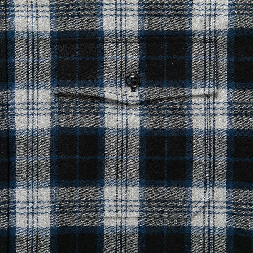 希少★新品本物【紺★3】★CPOC PLAID LS SHIRT シーポック プレイドシャツ タータン 正規店購入 ディセンダント 入手困難 DESCENDANT 22AW_画像3