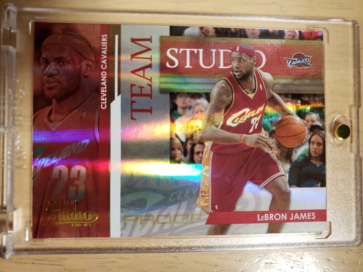 (#23/199) 199枚限定 2009 -10 Panini Studio Team LEBRON JAMES / レブロン ジェームズ (Jersey# 1/1) Shaquille O'Neal_画像1