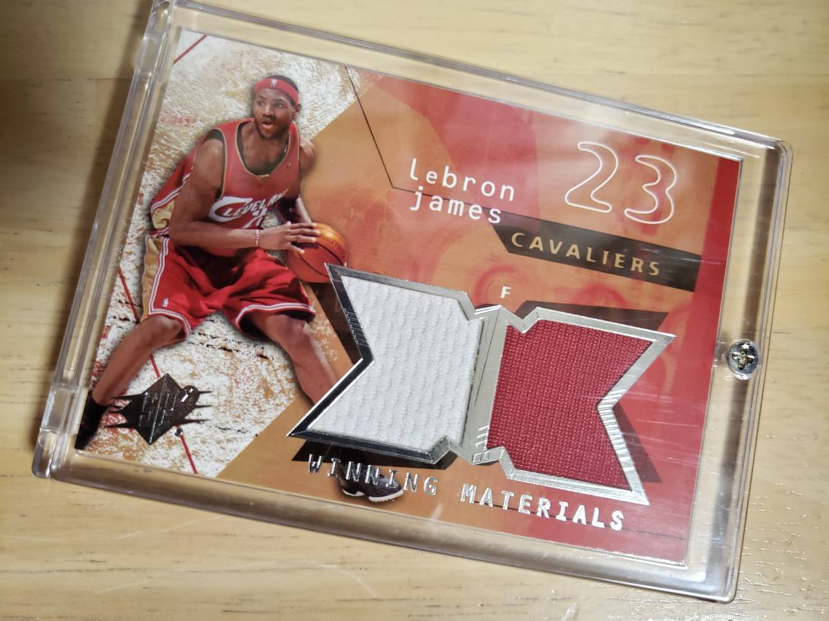 SP 2004 -05 UD SPX Winning Materials LEBRON JAMES Jersey / レブロン ジェームズ _画像2