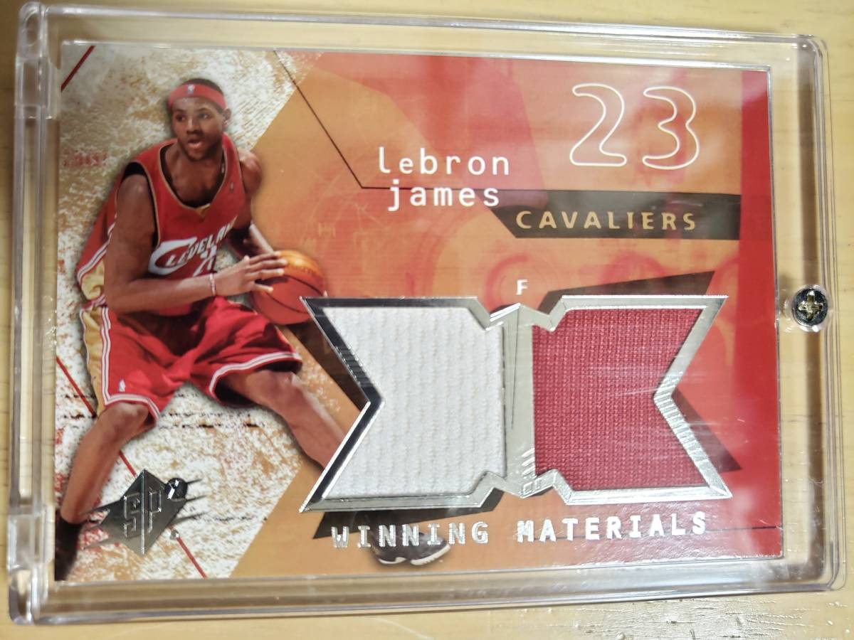 SP 2004 -05 UD SPX Winning Materials LEBRON JAMES Jersey / レブロン ジェームズ _画像6