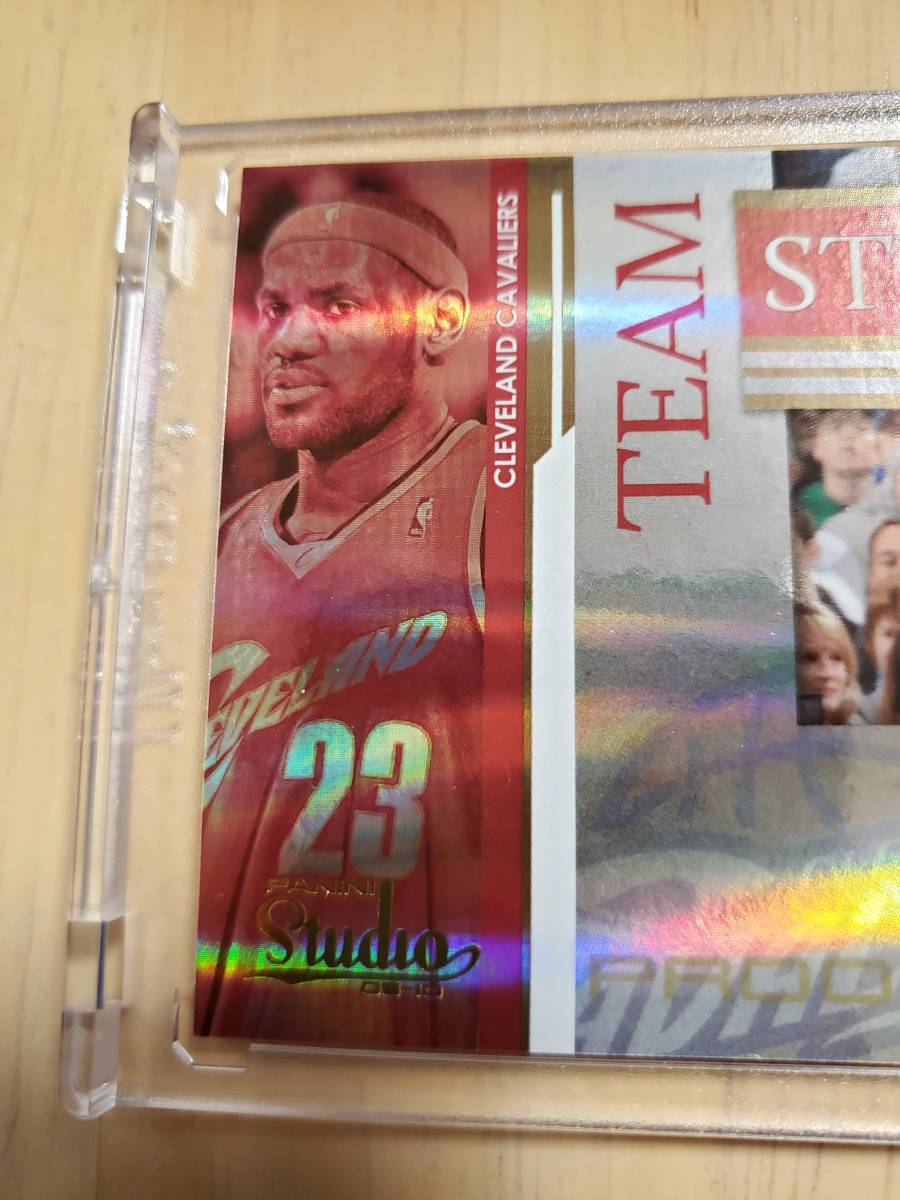 (#23/199) 199枚限定 2009 -10 Panini Studio Team LEBRON JAMES / レブロン ジェームズ (Jersey# 1/1) Shaquille O'Neal_画像3