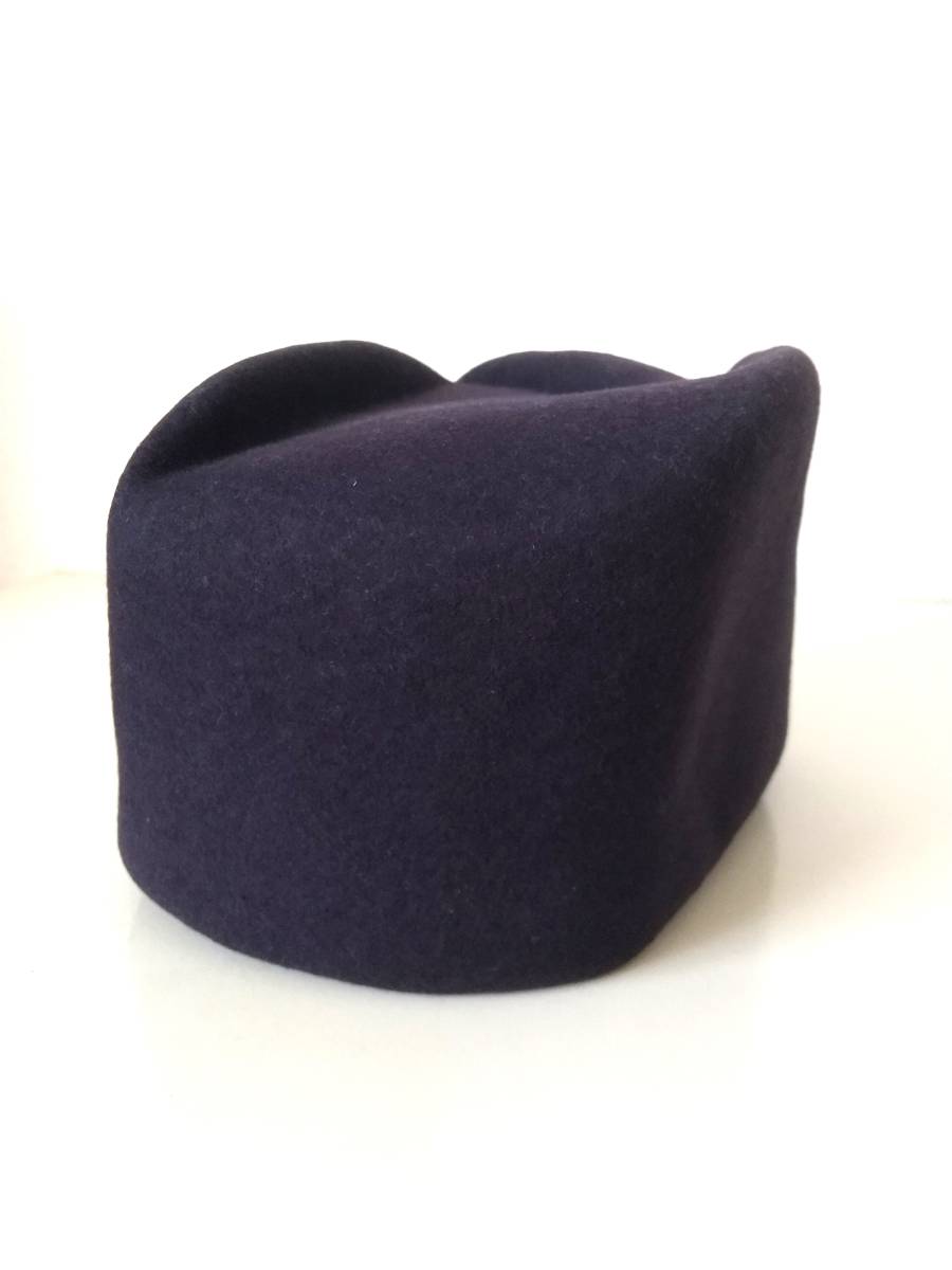 k174 [ новый товар 17,000 иен ]58cm для мужчин и женщин сделано в Японии kami черновой kaKAMILAVKA деформация шляпа цельный . берет шляпа шерсть шляпа лиловый 