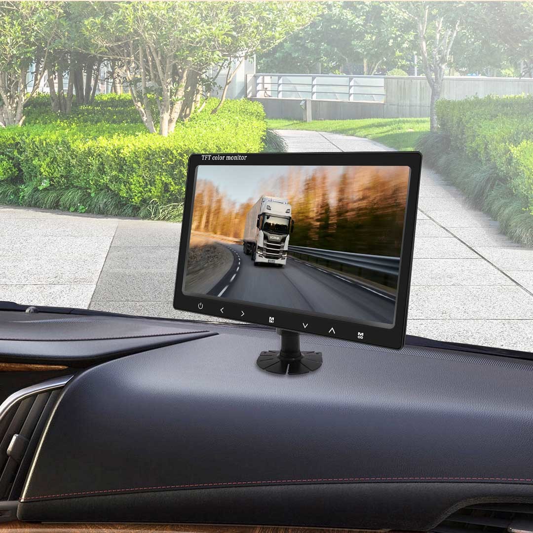 10.1 inch liquid crystal monitor camera monitoring for small size monitor 12V/24V truck correspondence back camera attaching 