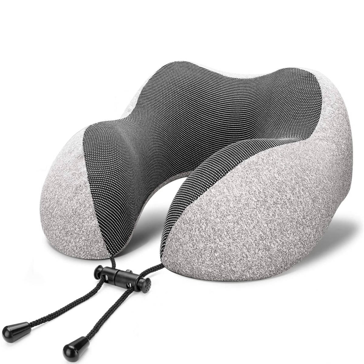  travel for neck pillow cotton 100%. cover airplane car Shinkansen bus gray 