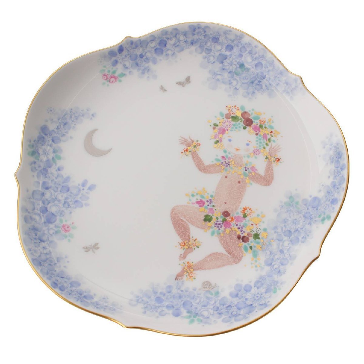 入園入学祝い 真夏の夜の夢 【マイセン】Meissen ミッドサマーナイトドリーム デザートプレート 【中古】【正規品保証】167143 1番 18cm マイセン