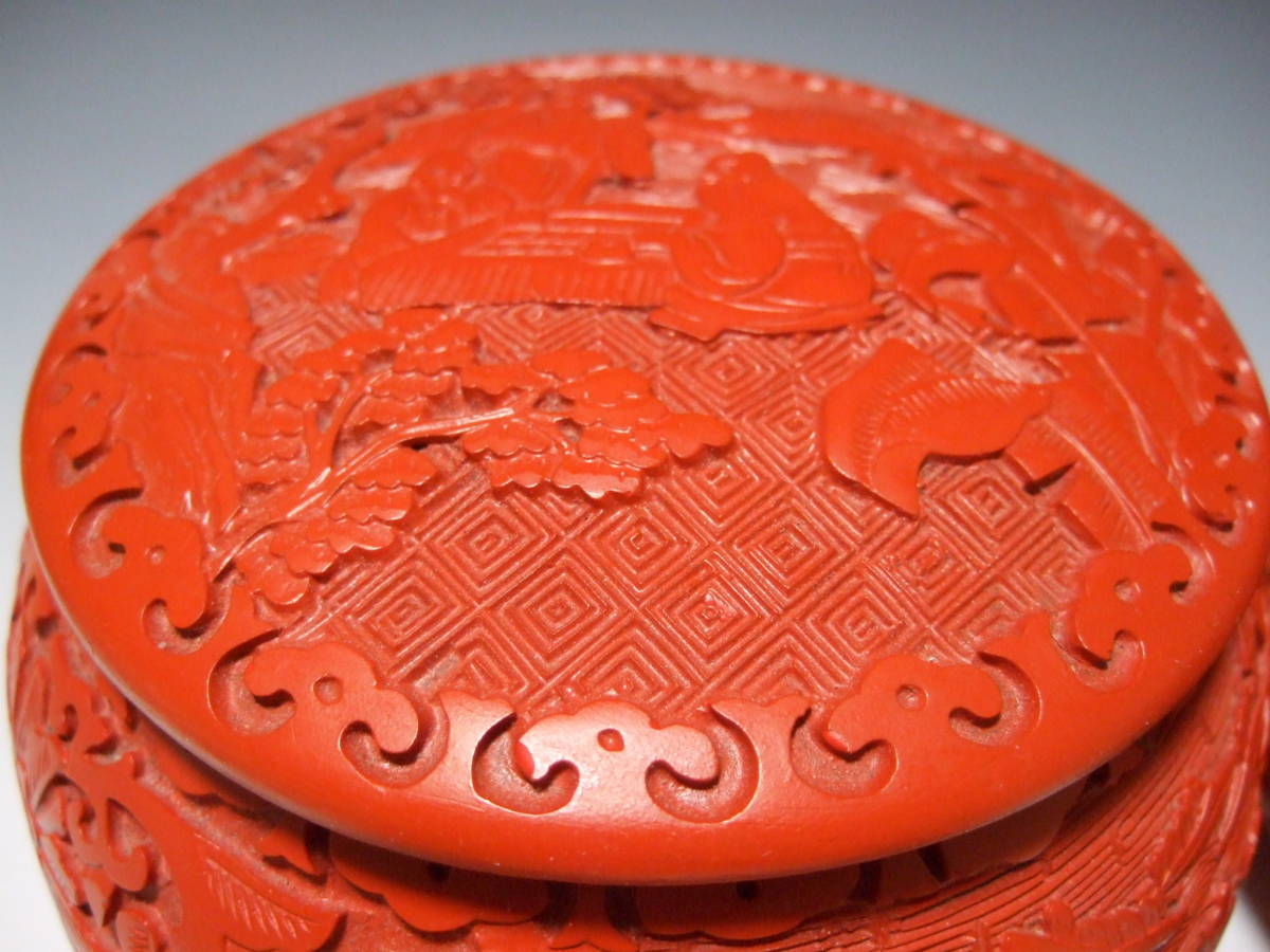 中国美術 瑪瑙 メノウ 碁石 堆朱碁笥 / 中国古玩 囲碁