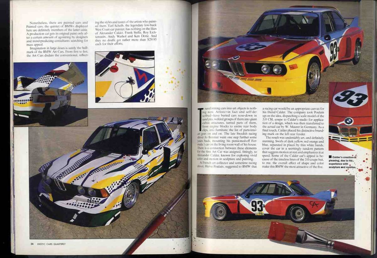 【c9595】1991年 EXOTIC CARS Quarterly [ROAD&TRACK]／イタルデザイン ナツカ、BMWアートカー、ベルトーネ エモーション、...の画像6