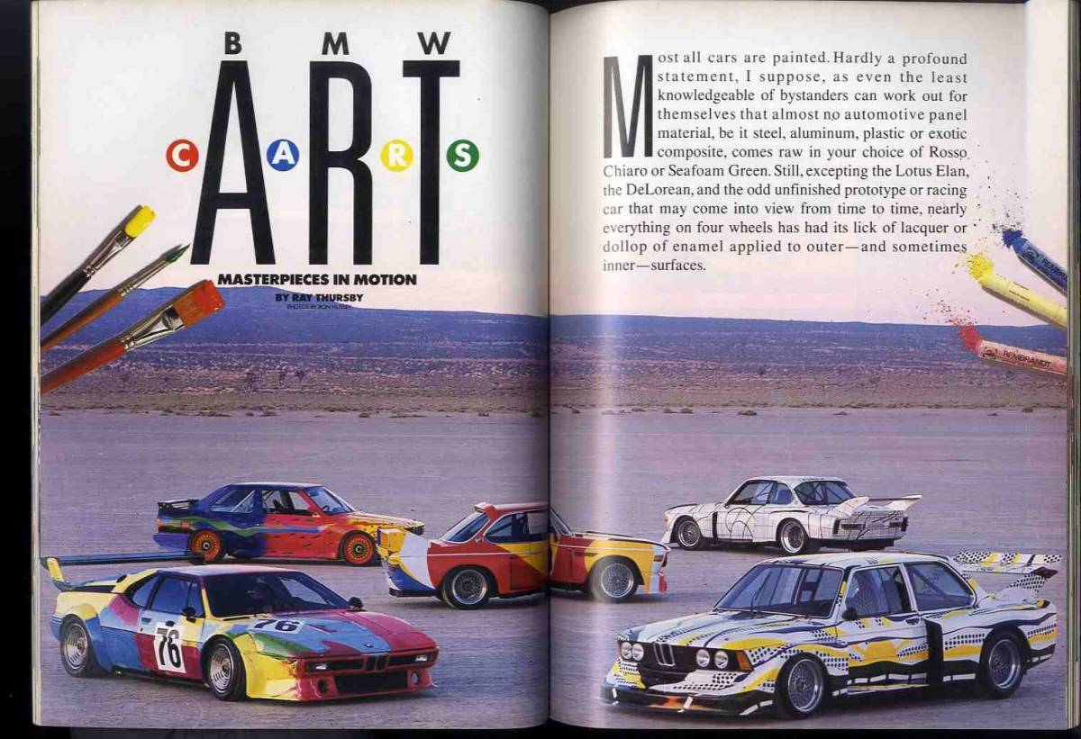 【c9595】1991年 EXOTIC CARS Quarterly [ROAD&TRACK]／イタルデザイン ナツカ、BMWアートカー、ベルトーネ エモーション、...の画像5