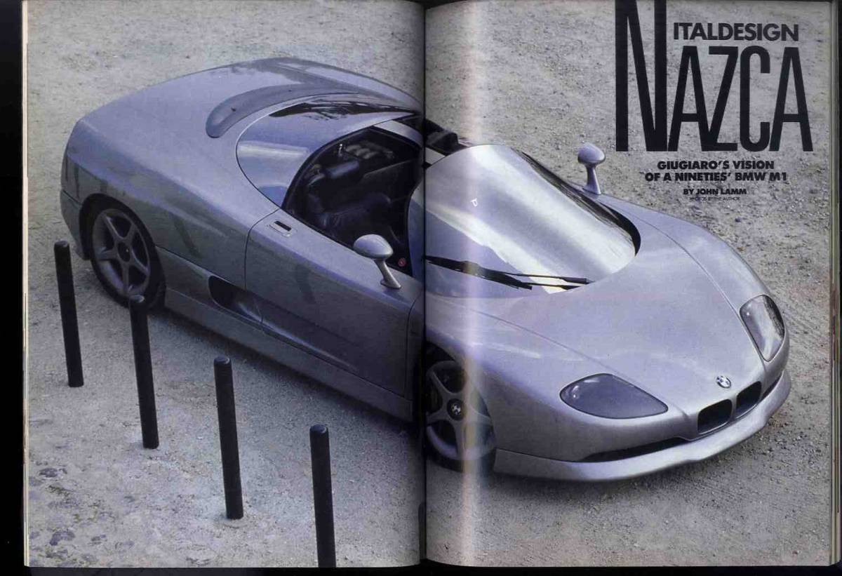 【c9595】1991年 EXOTIC CARS Quarterly [ROAD&TRACK]／イタルデザイン ナツカ、BMWアートカー、ベルトーネ エモーション、...の画像3