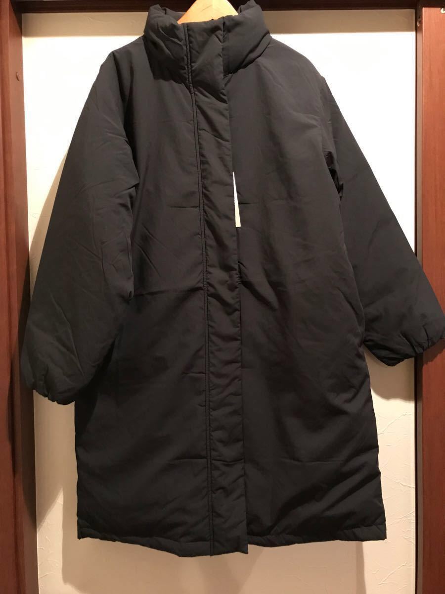 MUJI 無印 再生ポリエステル 水を弾く ダウンコート レディース 黒 Lサイズ MUJI 無印 再生ポリエステル 水を弾く ダウンコート レディース 黒 Lサイズ