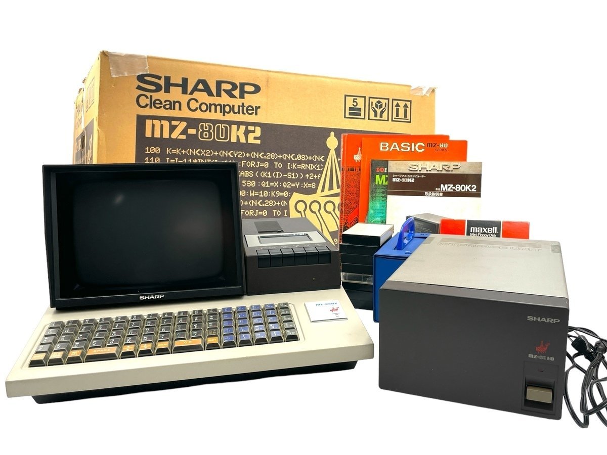 SHARP シャープ CLEAN COMPUTER MZ-80K2＋インターフェイスユニット MZ 