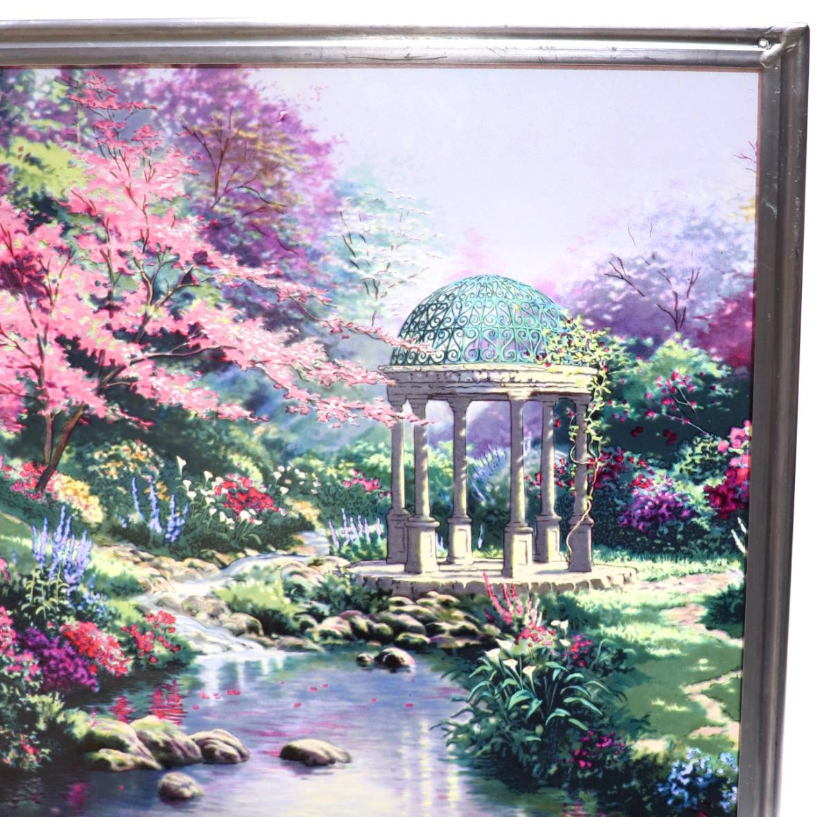  Thomas gold ke-do Vintage stained glass ... garden large glass master z company scenery Disney Tiffany Studio America 