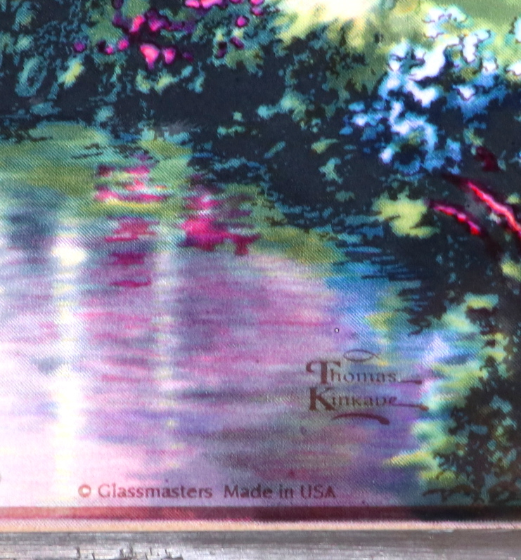  Thomas gold ke-do Vintage stained glass ... garden large glass master z company scenery Disney Tiffany Studio America 