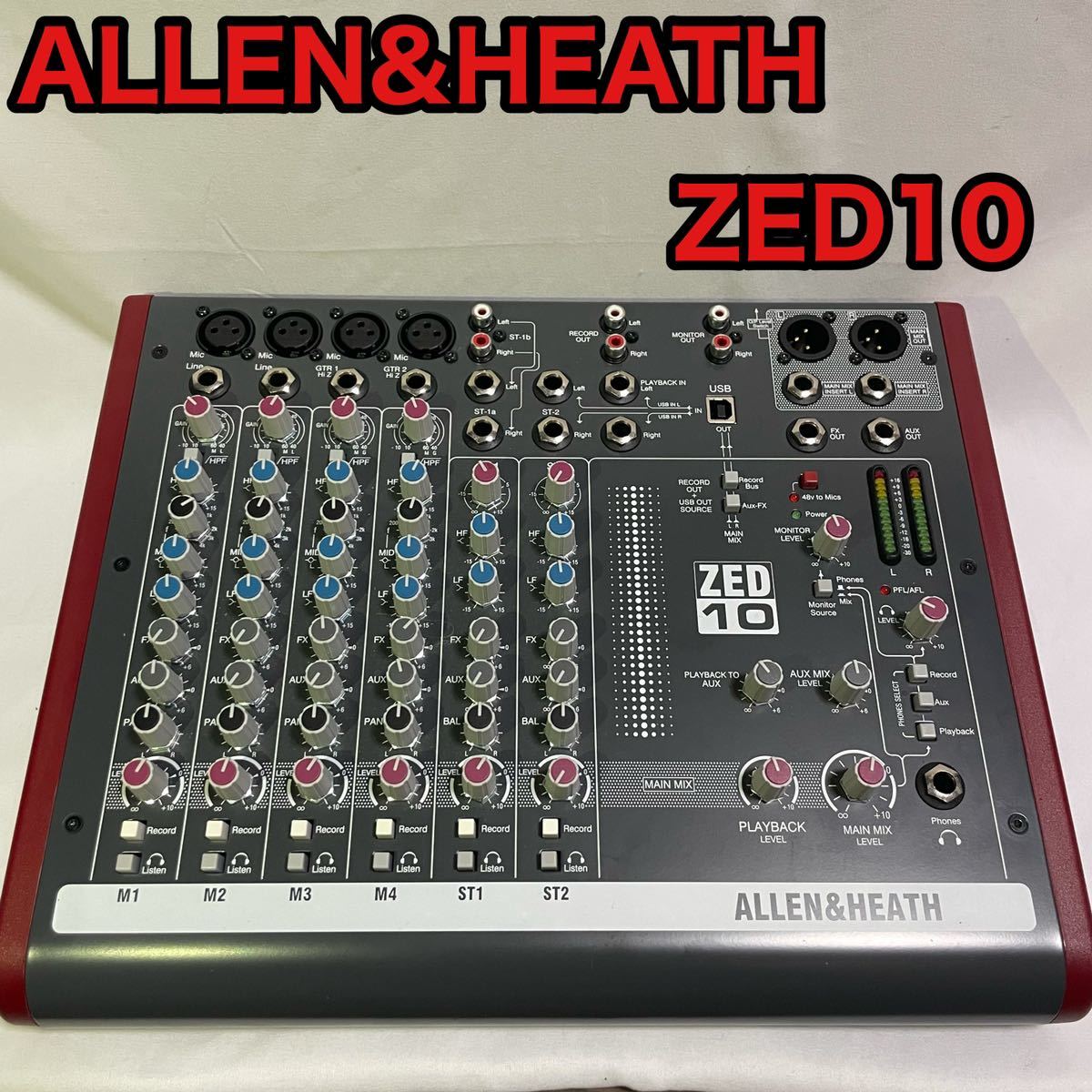 大人気定番商品 ZEDi-10 Allen Heath オーディオI F搭載ミキサー