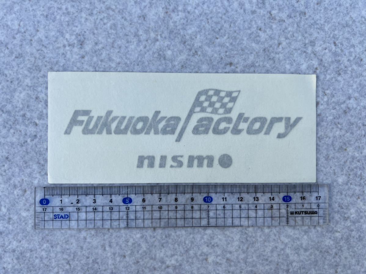  подлинная вещь!! редкий!! не использовался товар!! Nissan Nismo (nismo) стикер Fukuoka Factory&NE-1ve Rudy na(WELDINA) Skyline /BNR34/GT-R/BNR32