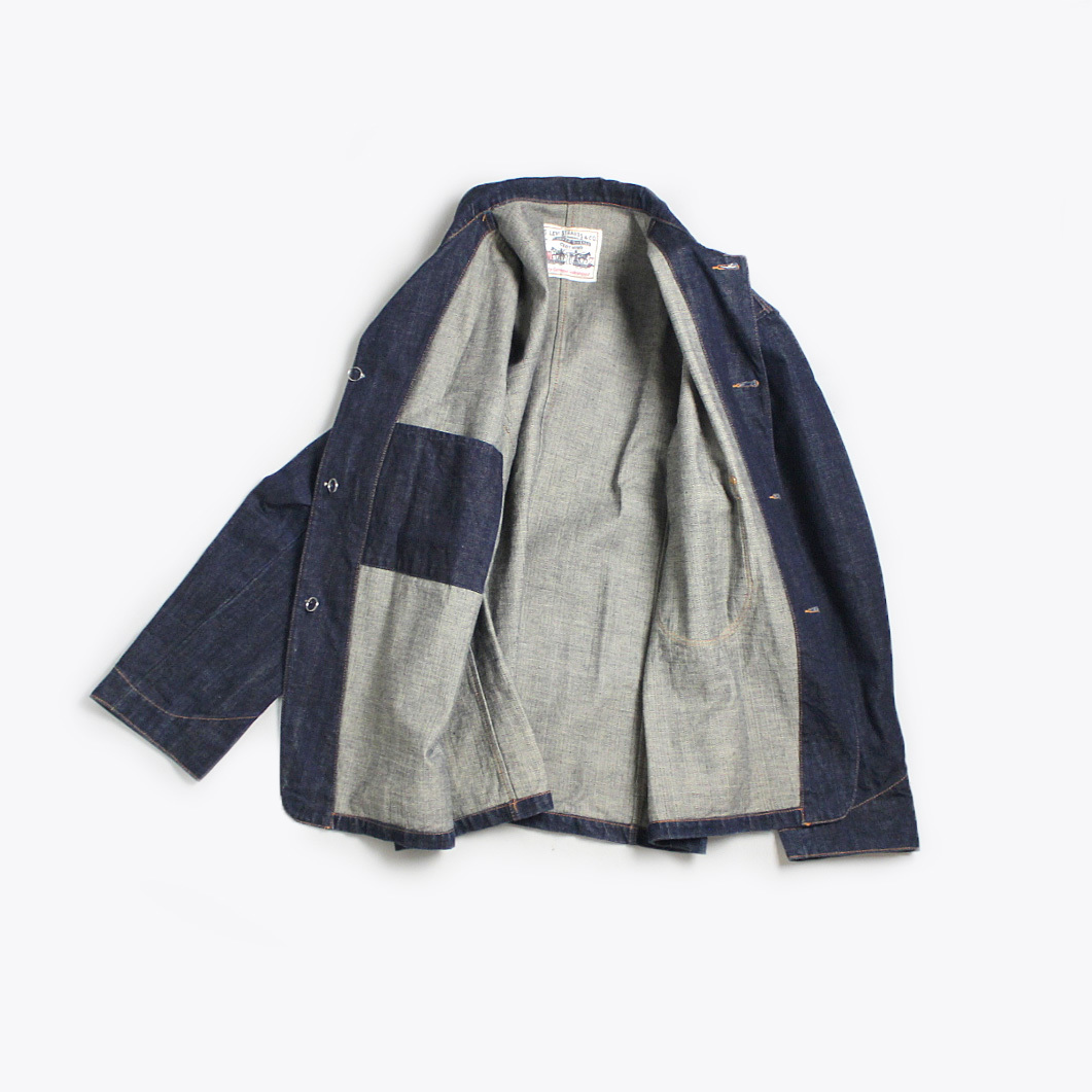 1901s LEVI'S 214 No'2 DENIM SACK COAT 44 イタリア製 復刻 1901s LEVI'S 214 No'2 DENIM SACK COAT 44 イタリア製 復刻