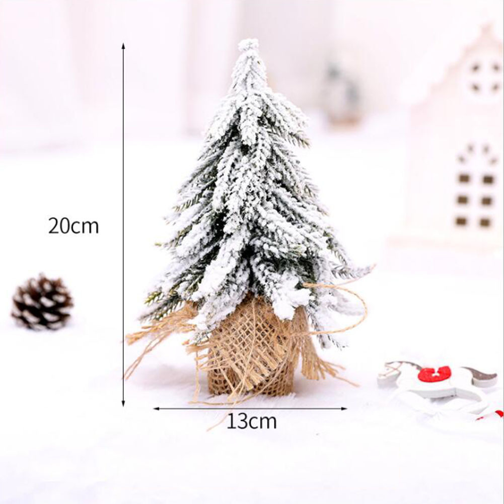 卓上ミニクリスマスツリー 雪にまみれて クリスマスパーティー クリスマス用品 クリスマスツリー飾り 20cm_画像3